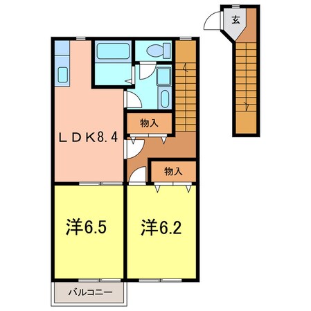 ファン・ハウス２番館の物件間取画像